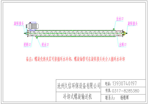 泸县冷却螺旋输送机图纸设计